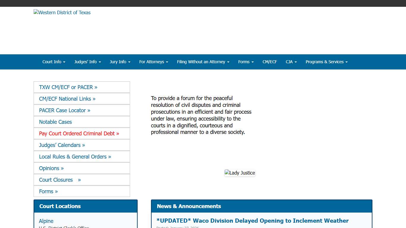 U.S. District Court – Western District of Texas